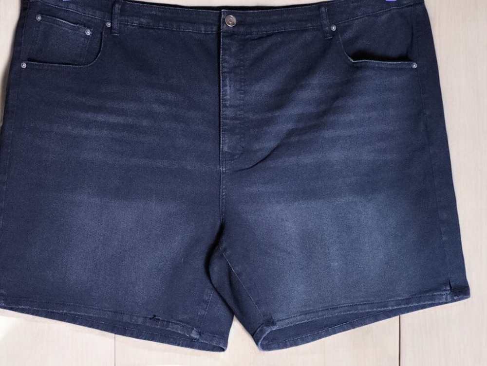 Terra & Sky Shorts Women's 4X Black Bermuda Stretch Plus Size 28W 30W